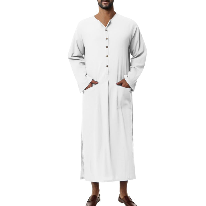 Ethan | Relaxed-Fit Linen Thobe Jubba 8
