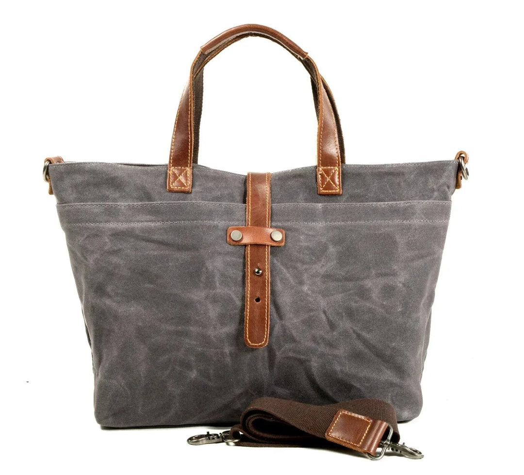 Ethan | Rugged Waxed Canvas Tote Bag 5