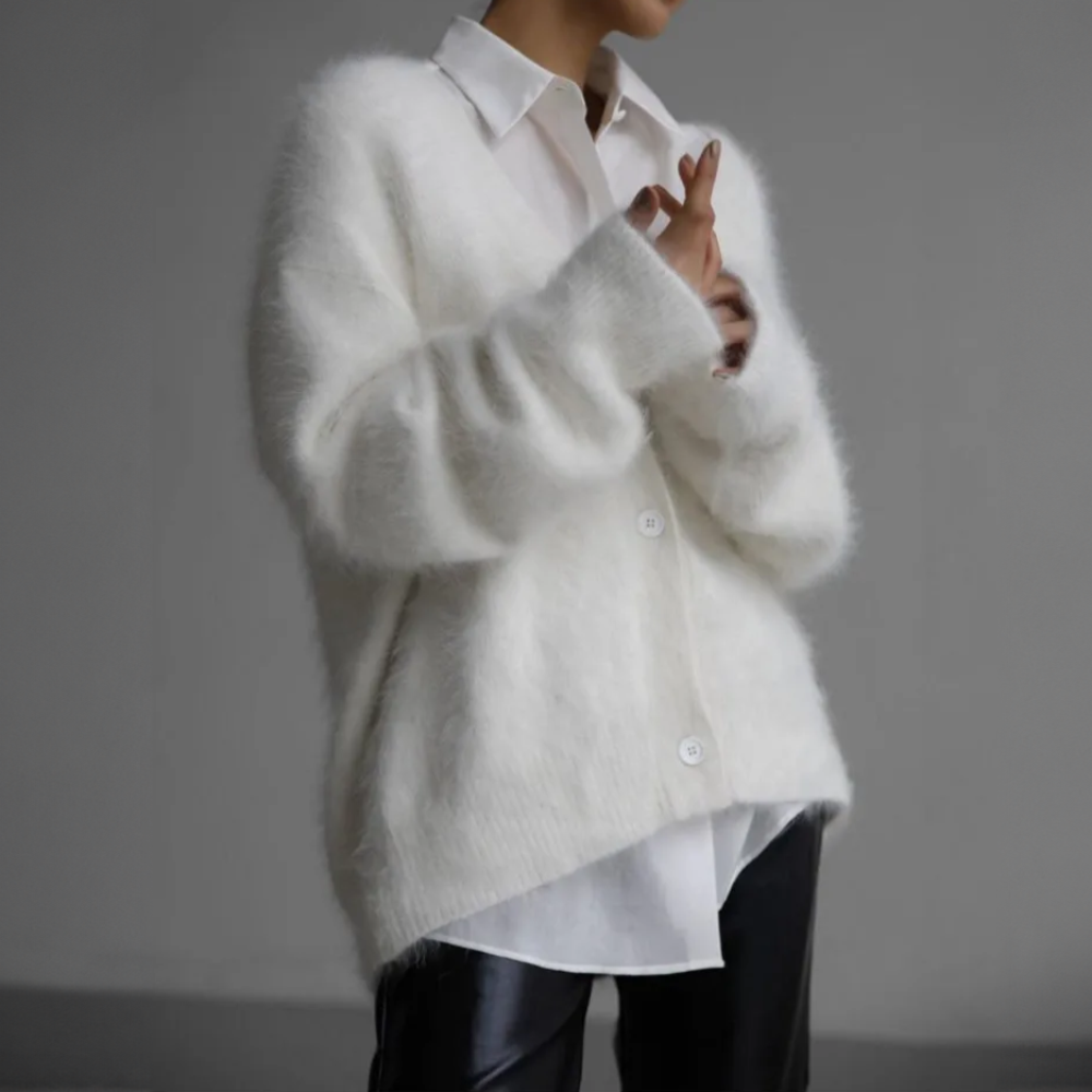 Faith | Loose Fit for Soft Comfort Cashmere Cardigan 6