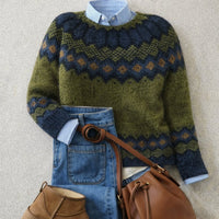 Evelyn | Classic Fair Isle Nordic Knit Sweater