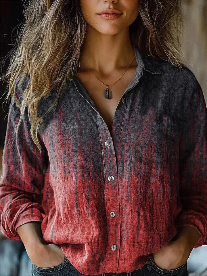 Gabriele | Beautiful And Relaxed Boho Floral Button-Up Blouse 5