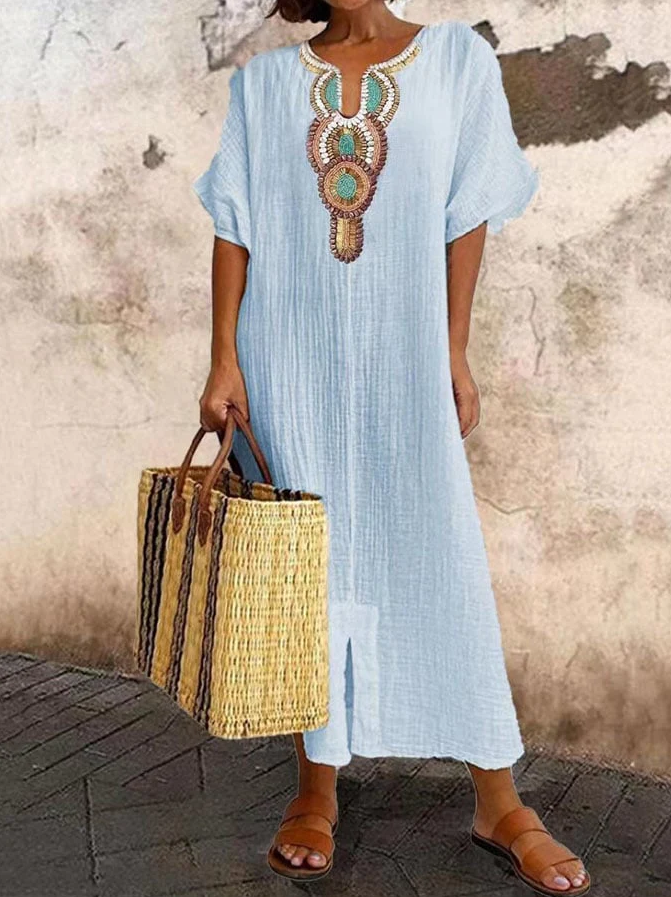 Gabrielle | Ethnic Accent Caftan Summer Bohemian Fashion 3