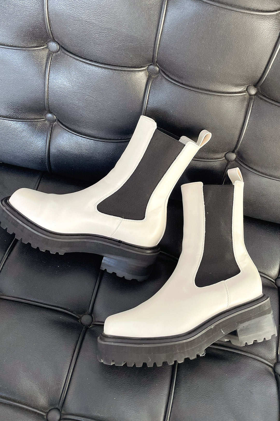 Gemma | Modern And Stylish Two-Tone Ankle Boots 2