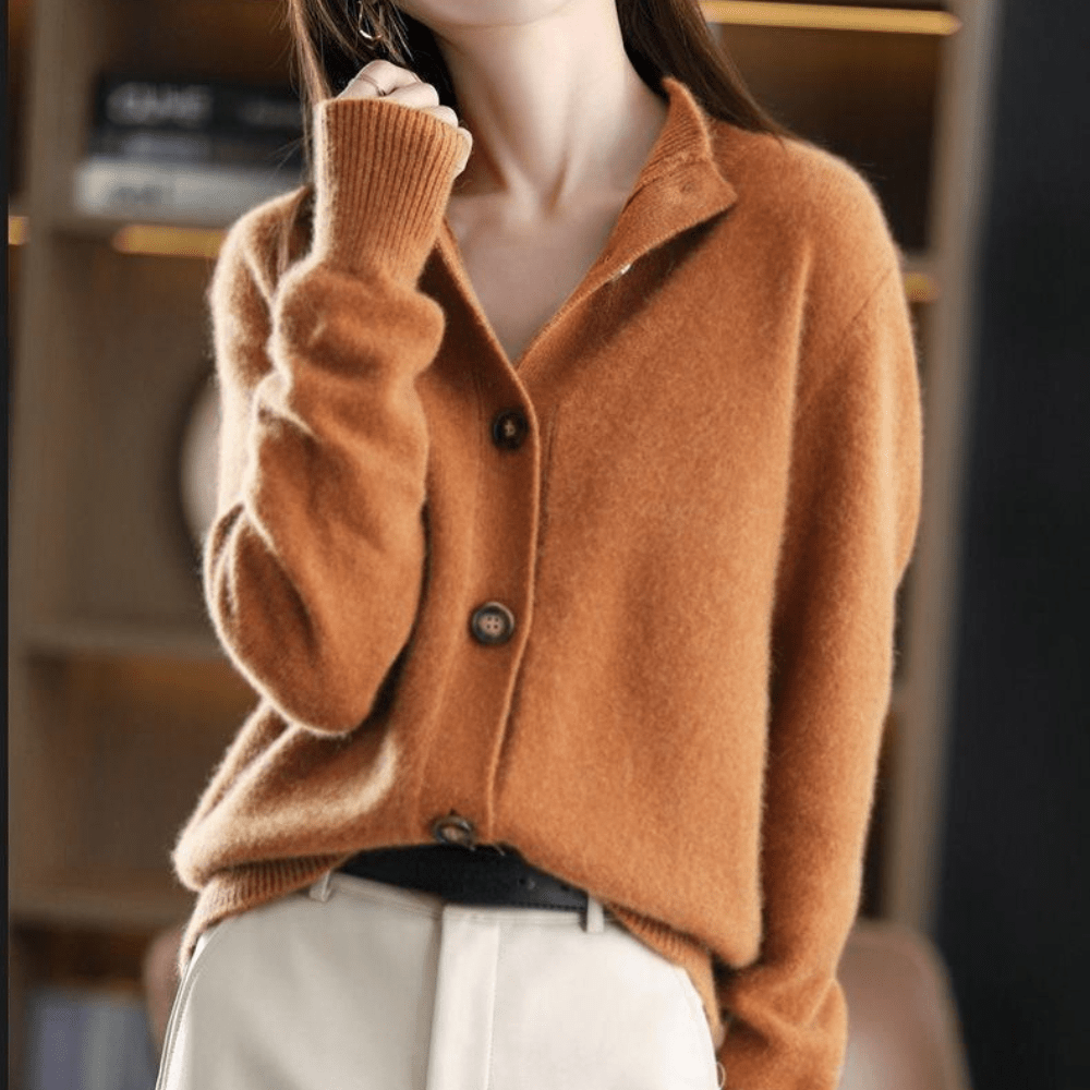 Georgina | Premium Cashmere Relaxed Fit Winter Cardigan 7