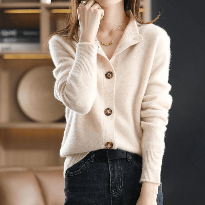 Georgina | Premium Cashmere Relaxed Fit Winter Cardigan 8