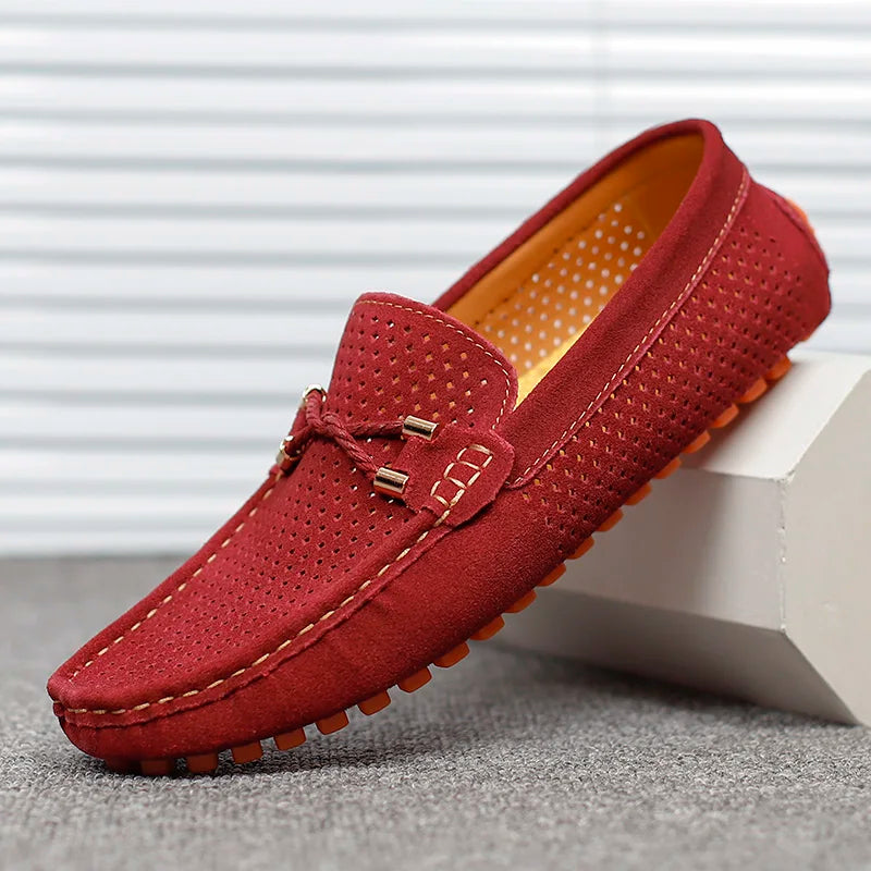 Gioza | Stylish Black Loafers for Women – Comfortable & Breathable Perforated Leather 9