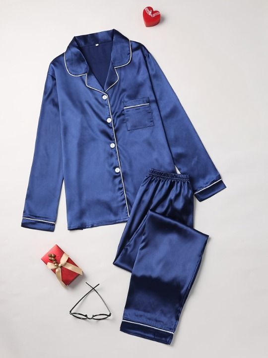 Grace | Casual silk pajama set 10