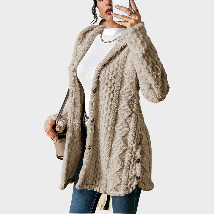 Grace | Plush Hooded Longline Cardigan 1
