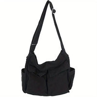 Demi | Vintage And Functional Multi-Pocket Canvas Tote Bag
