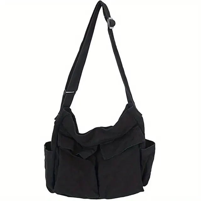 Grace | Vintage Multi-Pocket Canvas Tote Bag 0