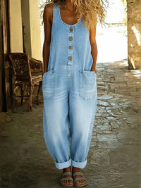 Danielle | Elegant Relaxed Vintage Style Jumpsuit