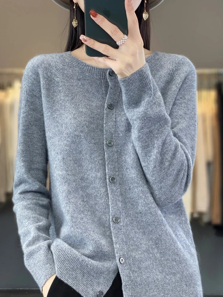 Hazel | Elegant and Versatile Buttoned Winter Cardigan 0
