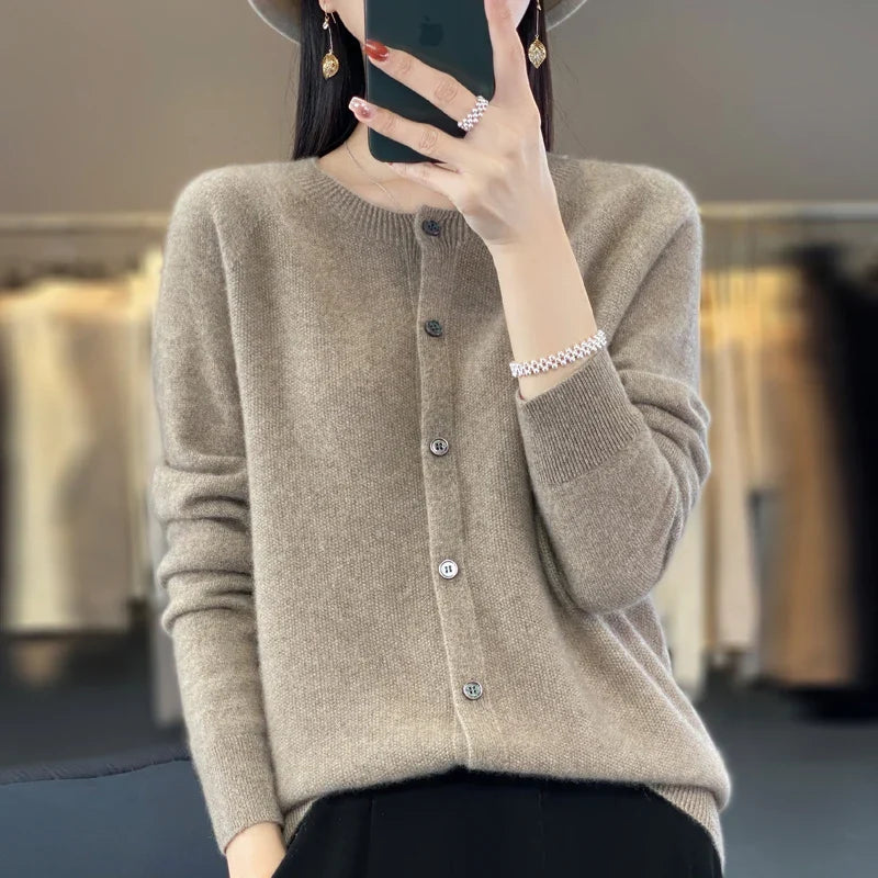 Hazel | Elegant and Versatile Buttoned Winter Cardigan 10