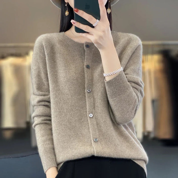 Hazel | Elegant and Versatile Buttoned Winter Cardigan 10