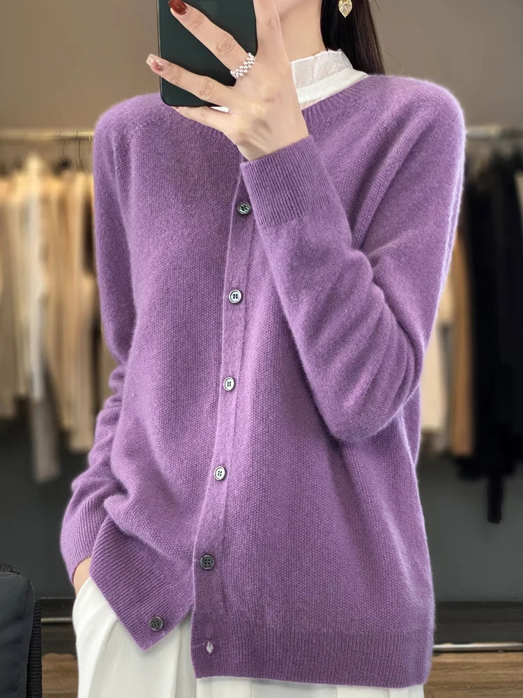 Hazel | Elegant and Versatile Buttoned Winter Cardigan 4
