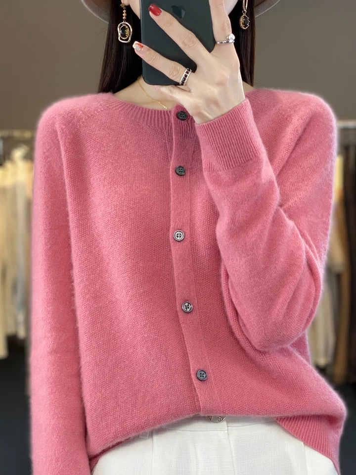 Hazel | Elegant and Versatile Buttoned Winter Cardigan 7