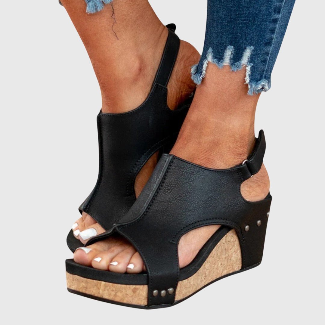 Hazel | Orthopedic Cork Wedge Comfort Sandals 7