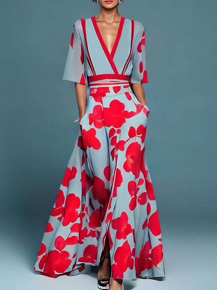 Helena | Elegant Floral Summer Dress – Perfect Wedding Guest & Cocktail Dress 1