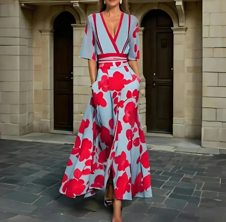 Helena | Elegant Floral Summer Dress – Perfect Wedding Guest & Cocktail Dress 2