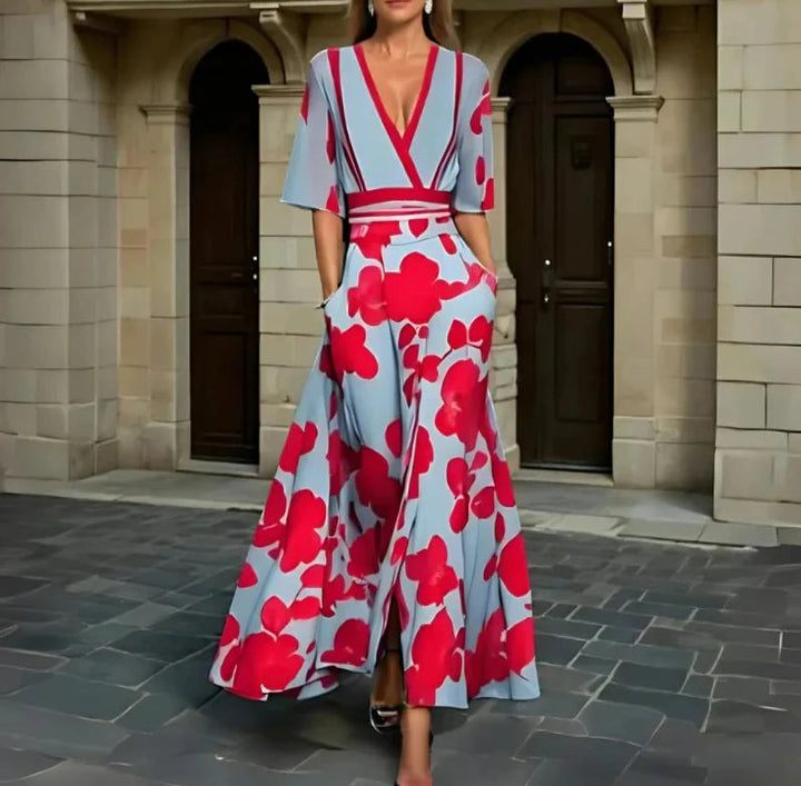 Helena | Elegant Floral Summer Dress – Perfect Wedding Guest & Cocktail Dress 2