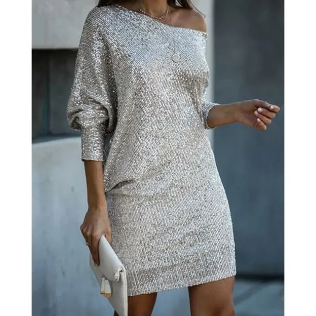 Henley | Contrast Slim Fit Sequin Evening Wear Homecoming Dress 12