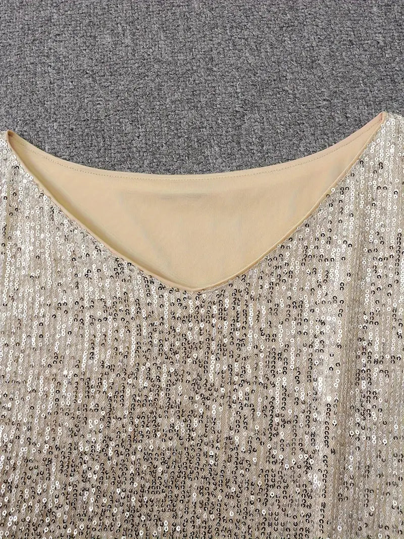 Henley | Contrast Slim Fit Sequin Evening Wear Homecoming Dress 8