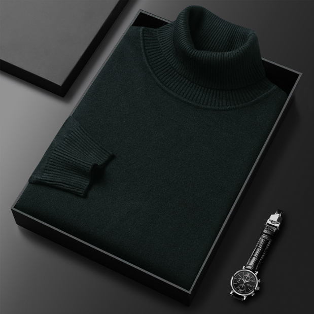 Hunter | Cashmere Cotton Turtleneck Sweater – Elegant Comfort, Versatile Fit 10