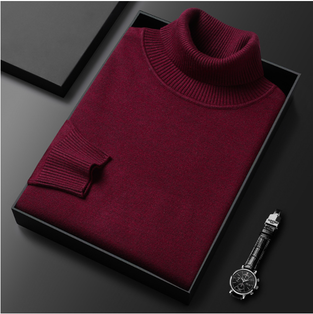 Hunter | Cashmere Cotton Turtleneck Sweater – Elegant Comfort, Versatile Fit 11