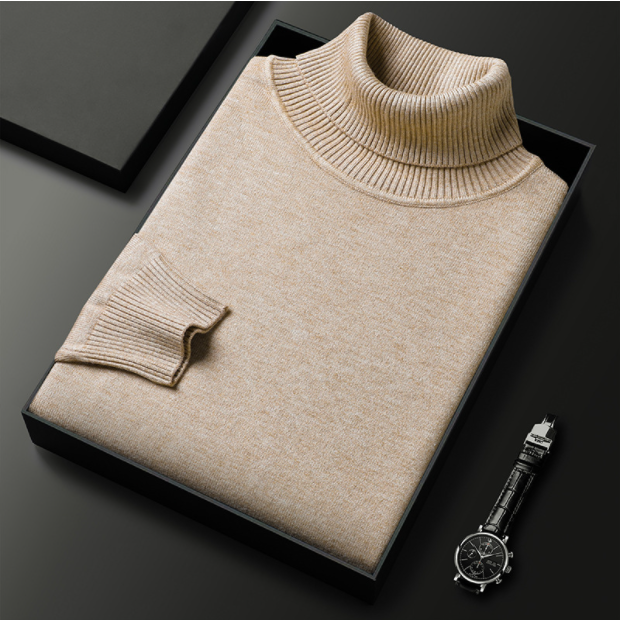 Hunter | Cashmere Cotton Turtleneck Sweater – Elegant Comfort, Versatile Fit 12