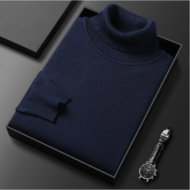 Hunter | Cashmere Cotton Turtleneck Sweater – Elegant Comfort, Versatile Fit 8