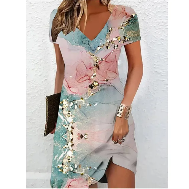 Indiana | Beige Glitter Cocktail Dress for Women Elegant Party Dress 2