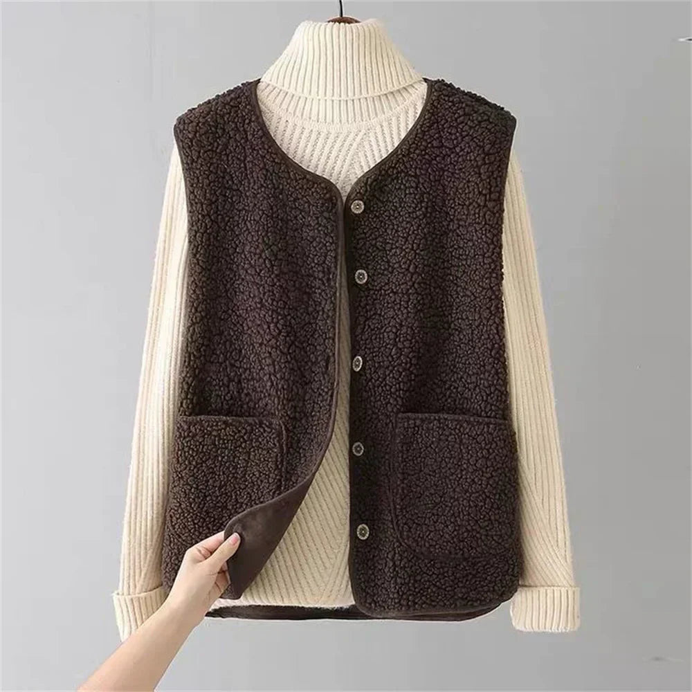 Isabella | Classic and Soft Relaxed Fit Winter Cardigan With Vest 1