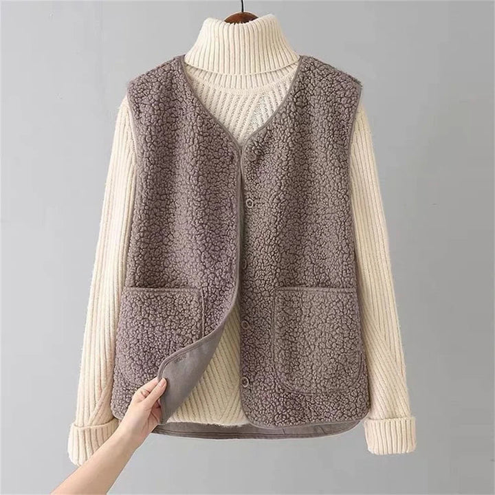 Isabella | Classic and Soft Relaxed Fit Winter Cardigan With Vest 2
