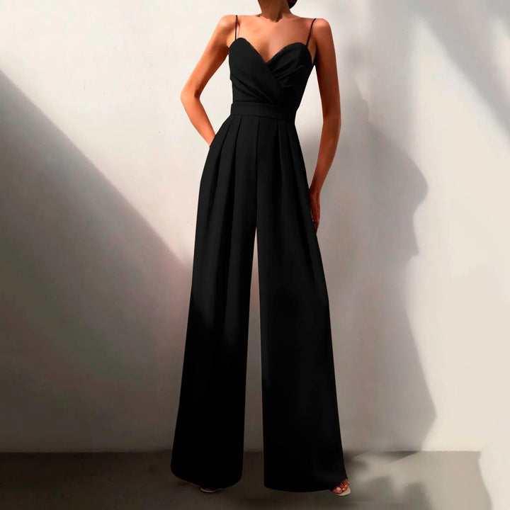Isabella | Elegant And Chic Wide-Leg Strap Jumpsuit 0