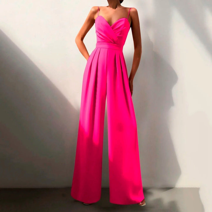 Isabella | Elegant And Chic Wide-Leg Strap Jumpsuit 1