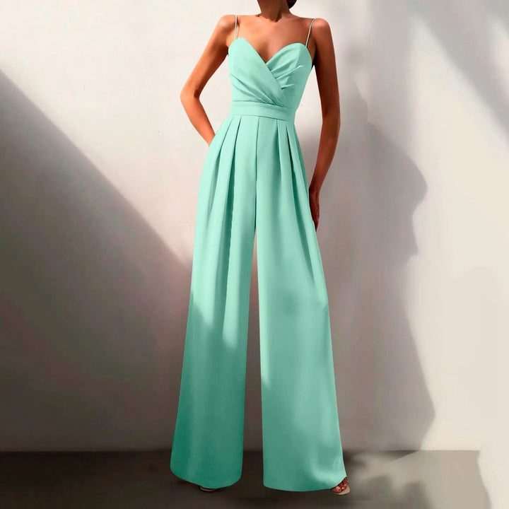 Isabella | Elegant And Chic Wide-Leg Strap Jumpsuit 2