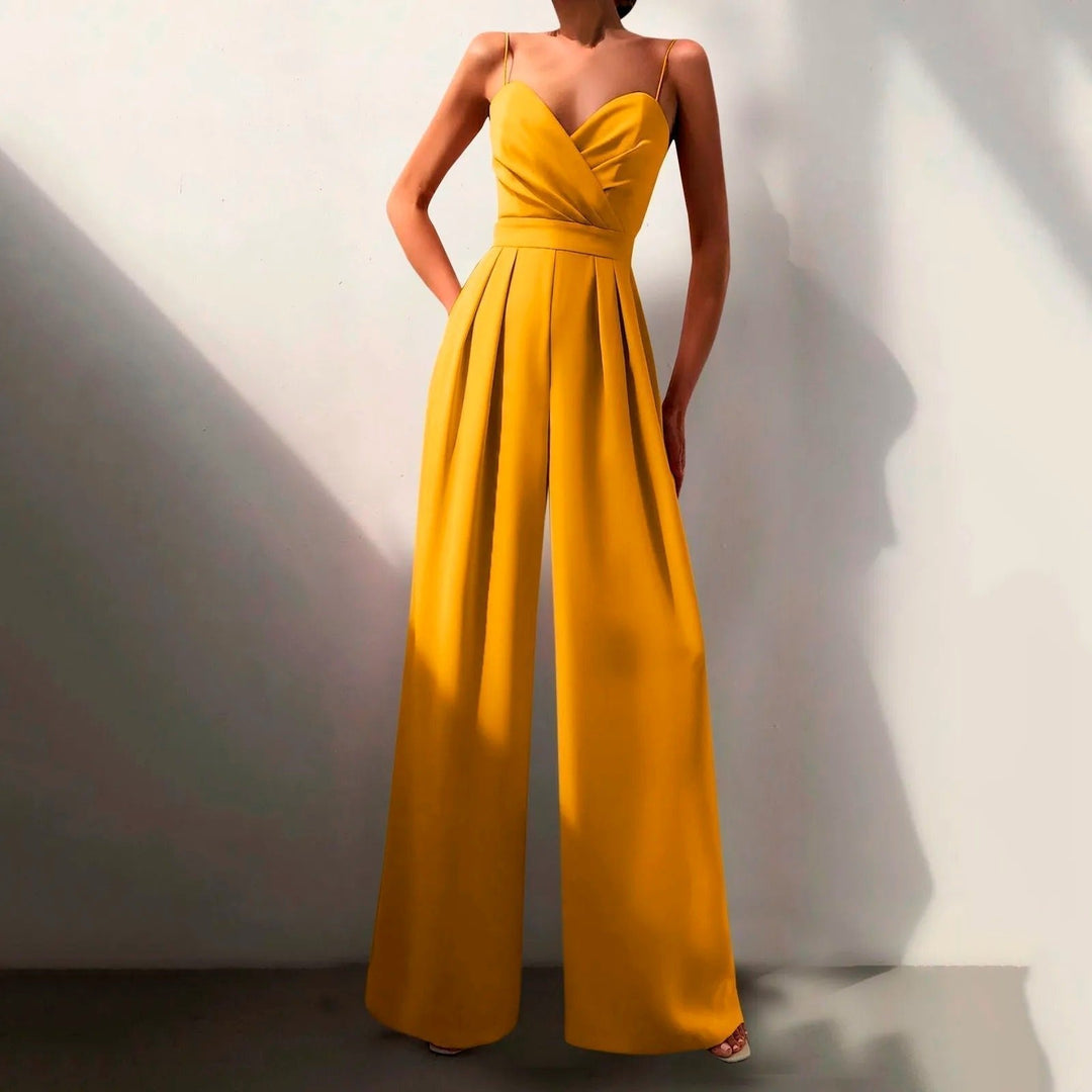 Isabella | Elegant And Chic Wide-Leg Strap Jumpsuit 5