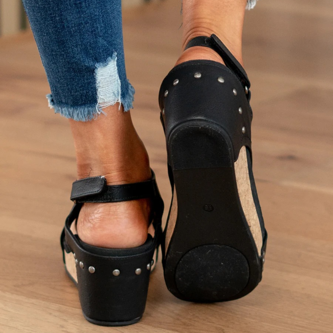 Isla | Orthopedic Wedge Sandals with Soft Suede Comfort 7