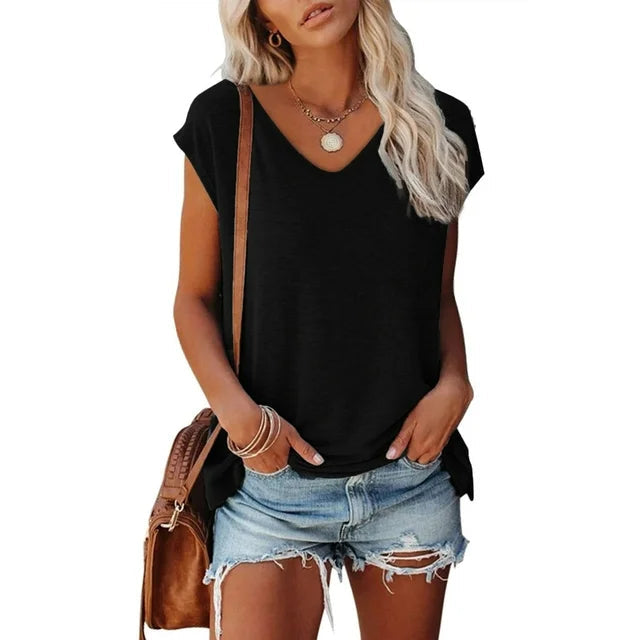 Jasmine | Casual V-Neck T-Shirt 2