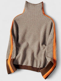 Clara | Cozy And Modern Contrasting Striped Knit Sweater