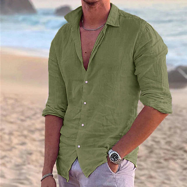 Jaxon | Men's Linen Shirt – Lightweight Cotton Blend, Casual Comfort 12