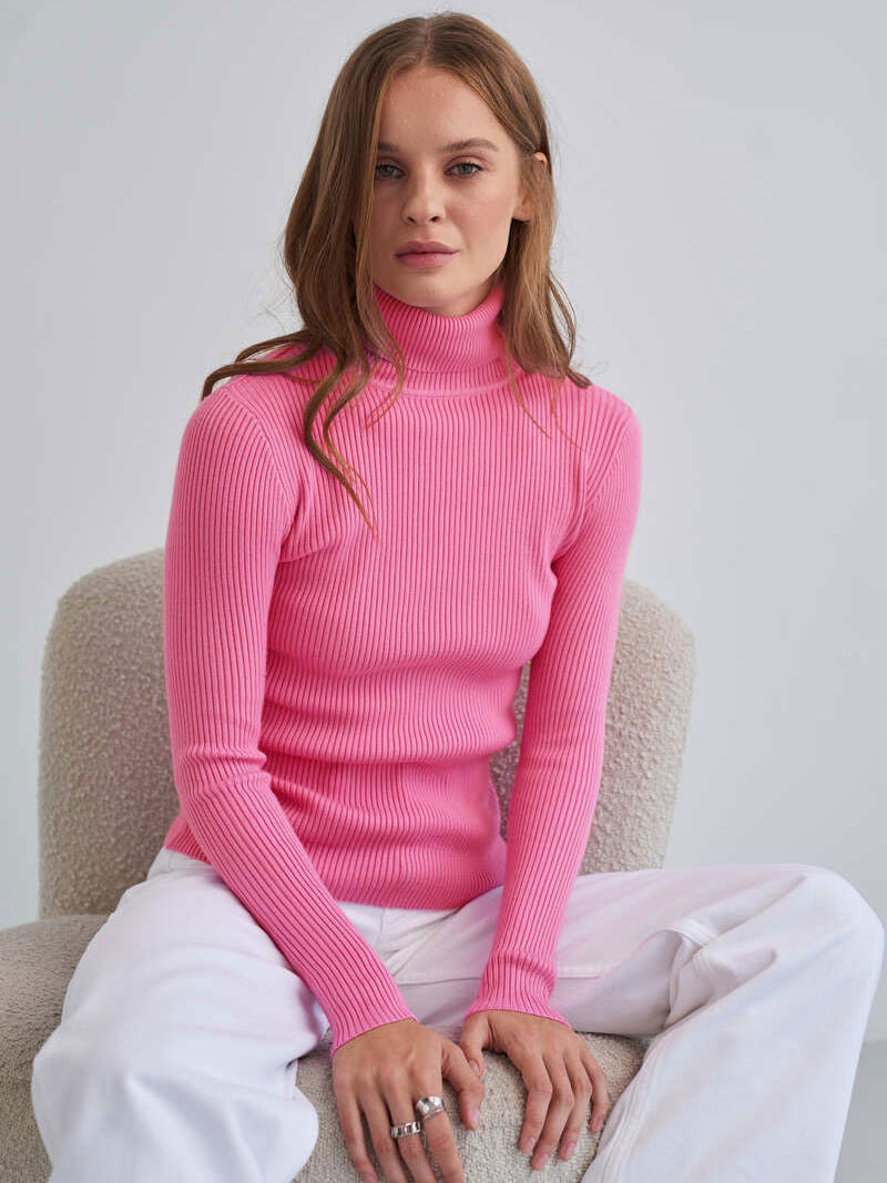 Jessika | Classic cotton turtleneck sweater 19