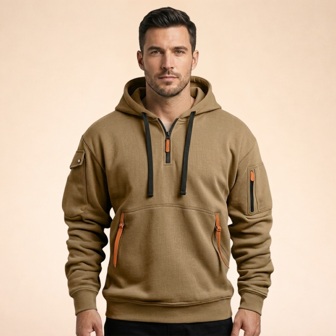 Joseph | Elegant & Breathable Half-Zip Hoodie 2
