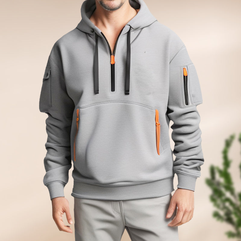 Joseph | Elegant & Breathable Half-Zip Hoodie 6