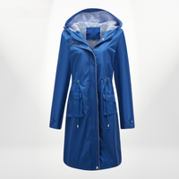 Sophia| Trench lungo impermeabile con cappuccio
