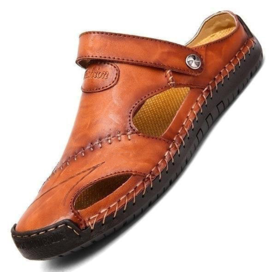 Julian | Croc-Embossed Orthopedic Closed-Toe Sandals 0