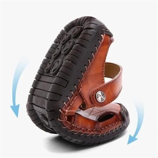 Julian | Croc-Embossed Orthopedic Closed-Toe Sandals 3