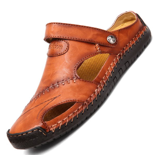 Julian | Croc-Embossed Orthopedic Closed-Toe Sandals 5