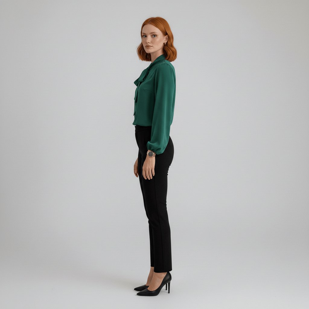 Kayleigh | Comfortable And Elegant Bow-Tie Long-Sleeve Blouse 5