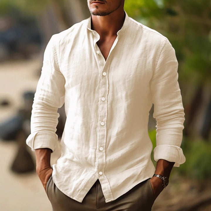Kellan | Lightweight and Breathable Modern Linen Shirt 4